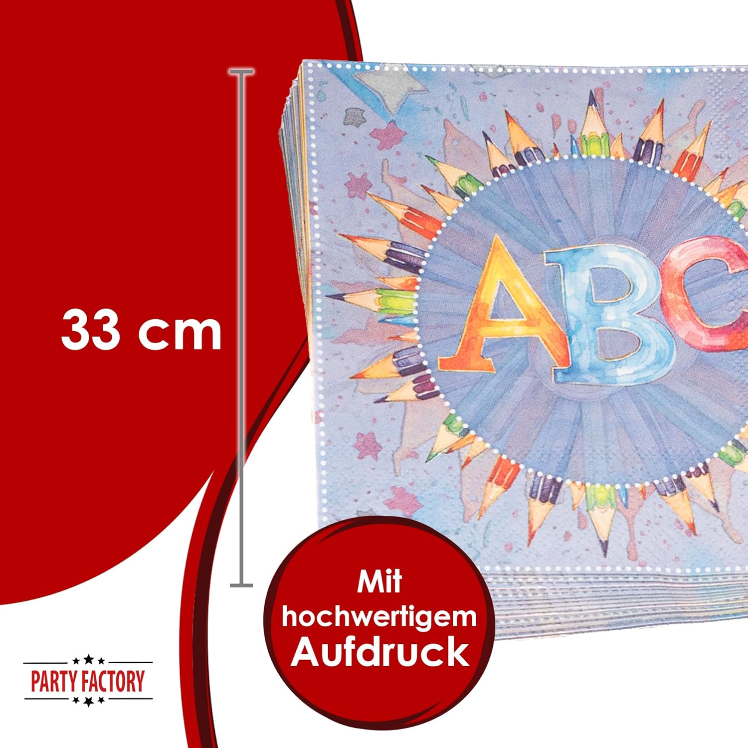Back to School neutral Servietten 3-lagig 20er 2