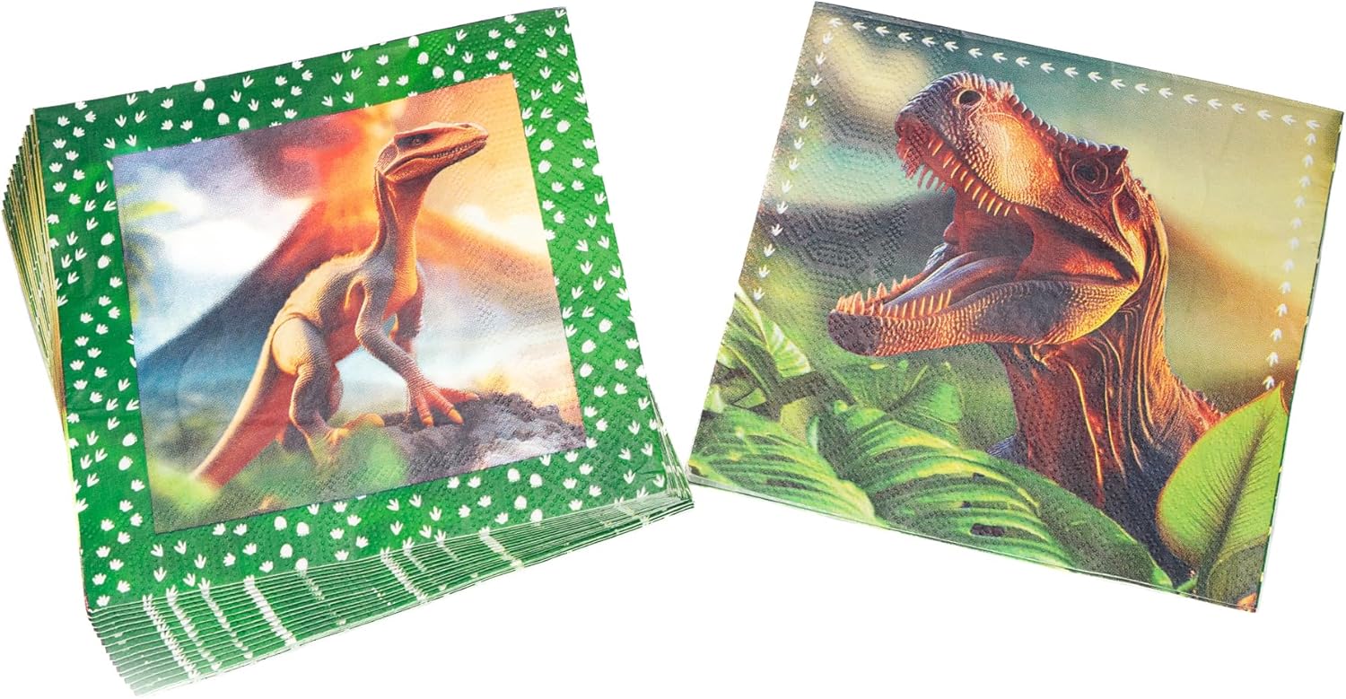 Dino Realistisch Servietten 3-lagig 20er