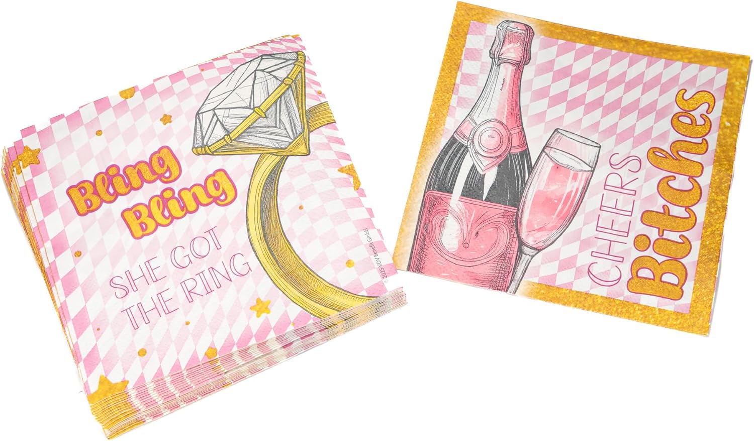 Bachelorette Bling Bling Servietten 3-lagig 20er