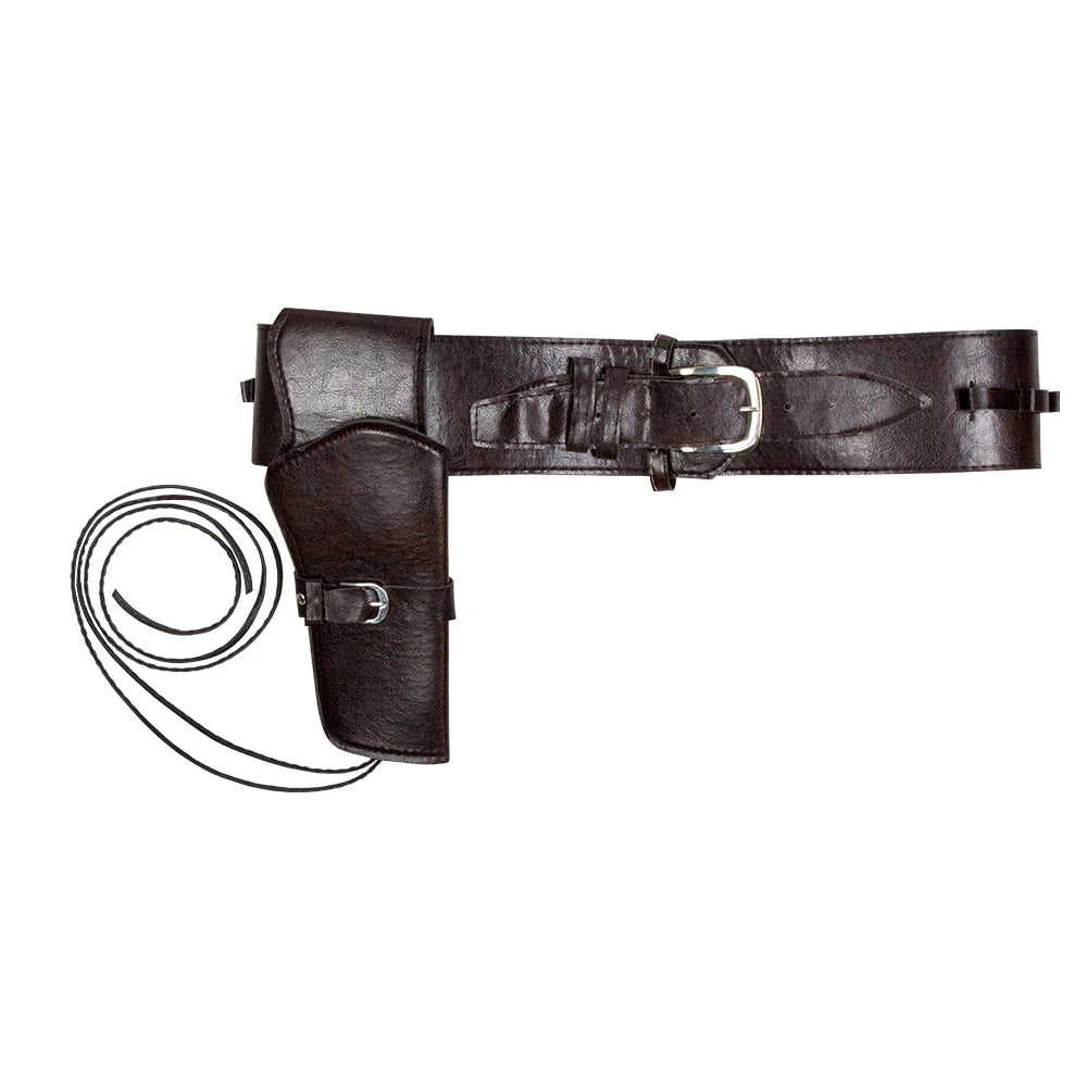 Cowboyhalfter Set – Gürtel mit Pistolenhalfter 114 cm für Erwachsene Karneval 2