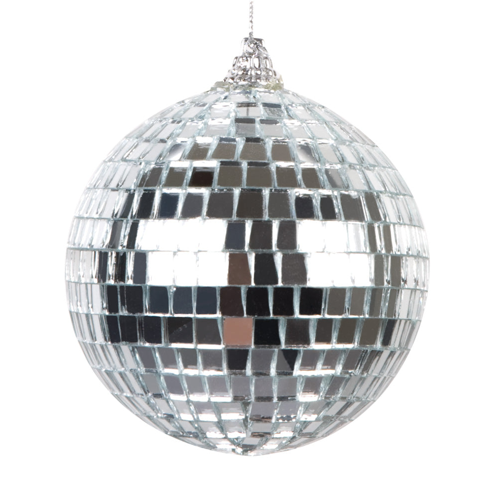 Discokugeln Set silber – 6-teilig Ø 8 cm Party Dekoration für Disco & Events