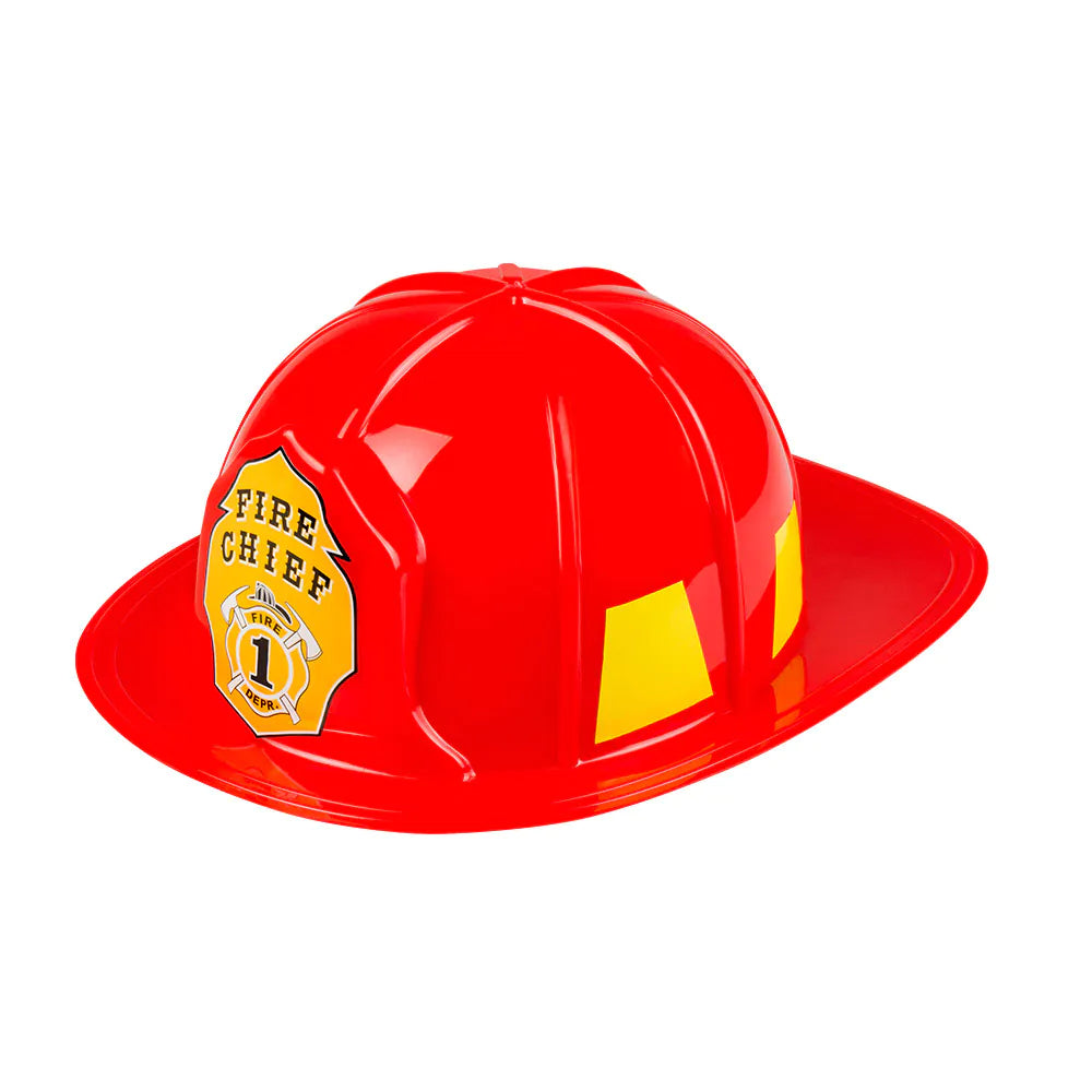 Helm Fire Chief – roter Feuerwehrhelm für Erwachsene, Karneval & Kostüm 2
