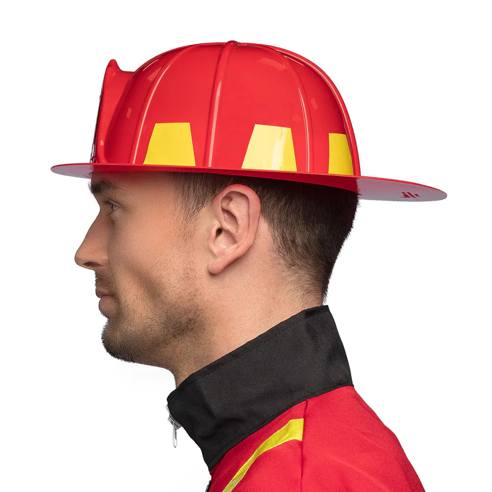 Helm Fire Chief – roter Feuerwehrhelm für Erwachsene, Karneval & Kostüm 3