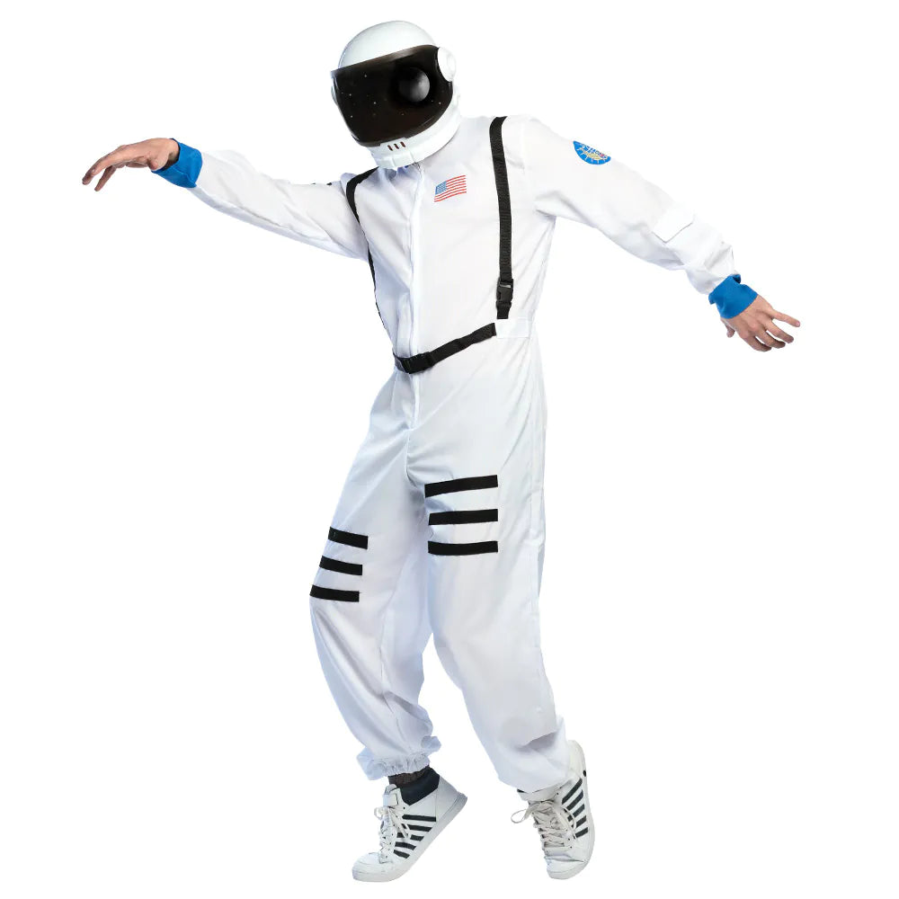 Helm Astronaut – weißer Raumfahrerhelm mit Visier für Karneval & Kostüm-Party 4