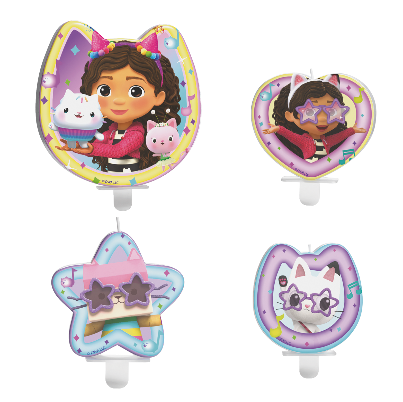 Gabby’s Dollhouse Geburtstagskerzen 4 Stück