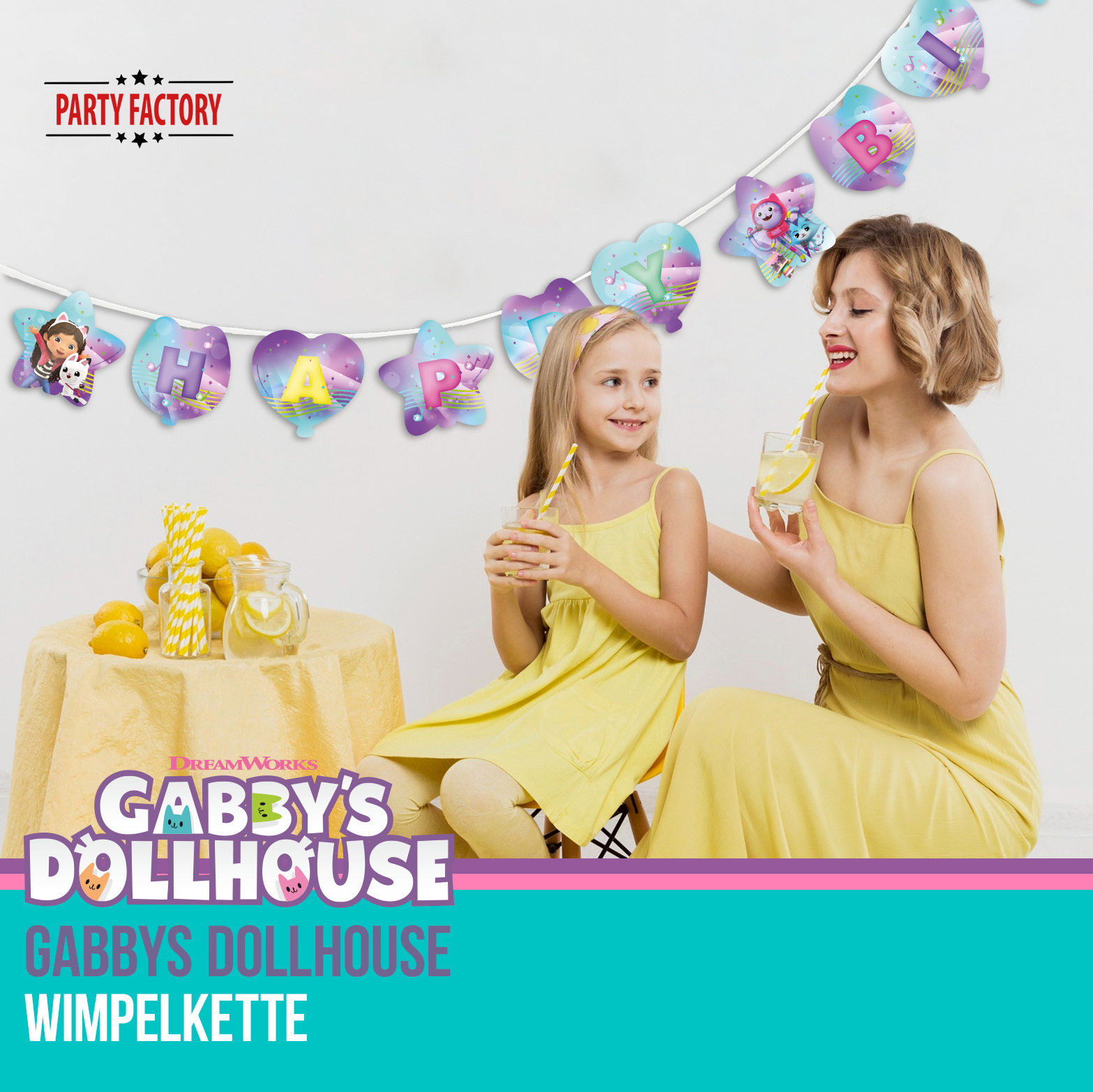 Gabby’s Dollhouse Wimpelkette 4-5 m 5