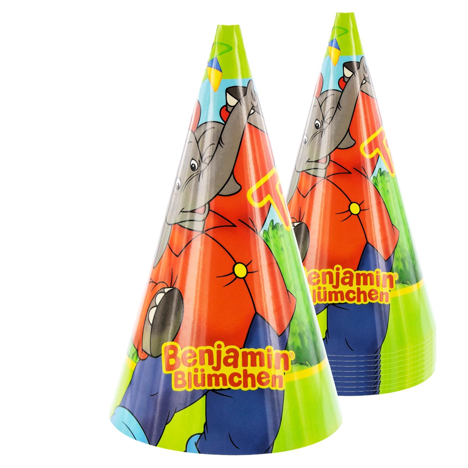 Benjamin Blümchen Partyhüte 10 Stück