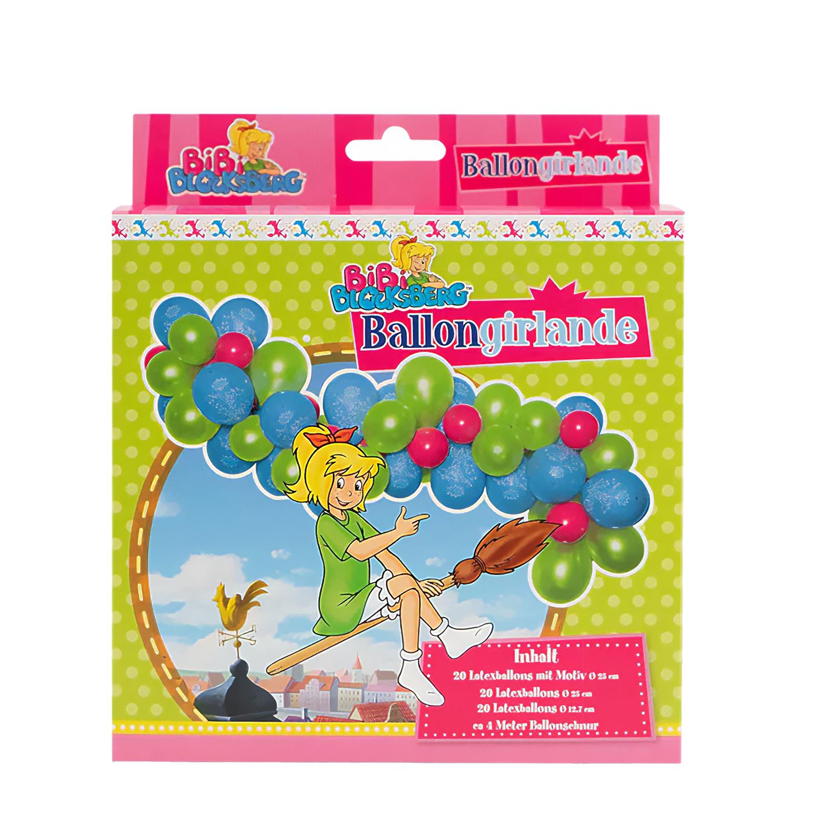 Bibi Blocksberg Ballongirlande Set 60-teilig 2