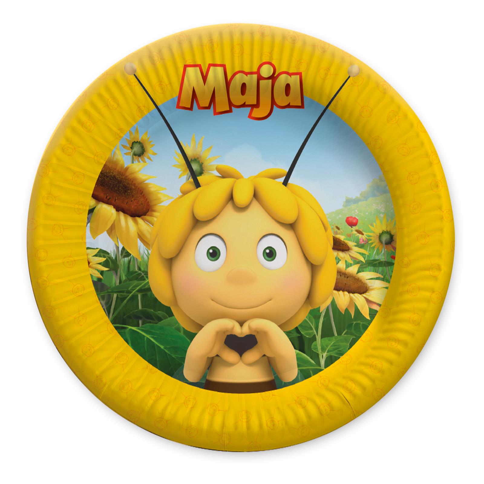 Biene Maja Papp-Teller 23 cm 8 Stück