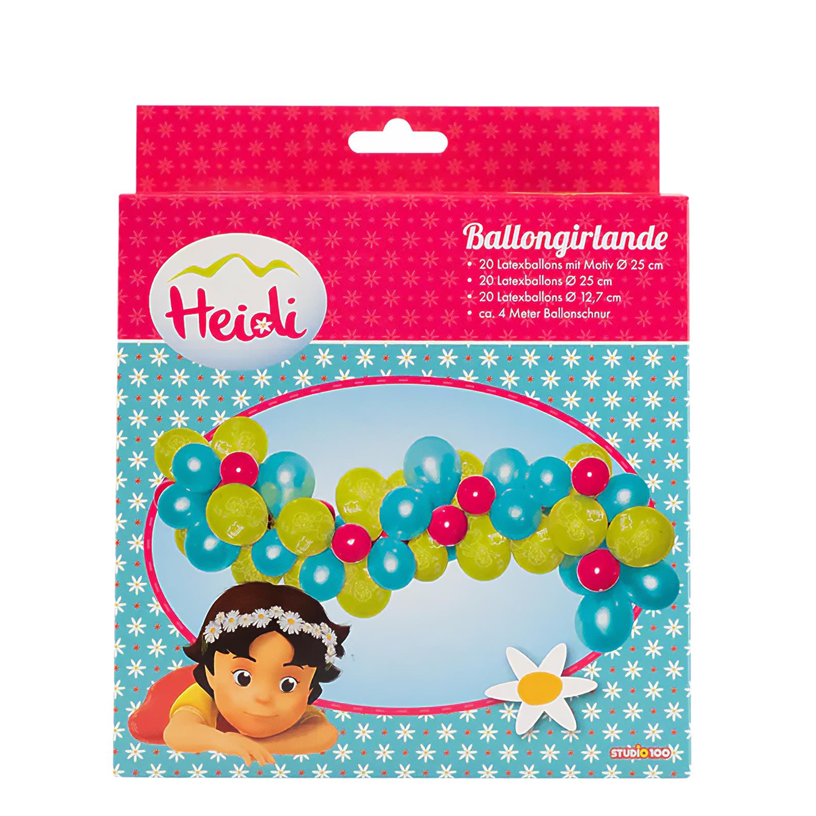 Heidi Ballongirlande Set 60-teilig 2