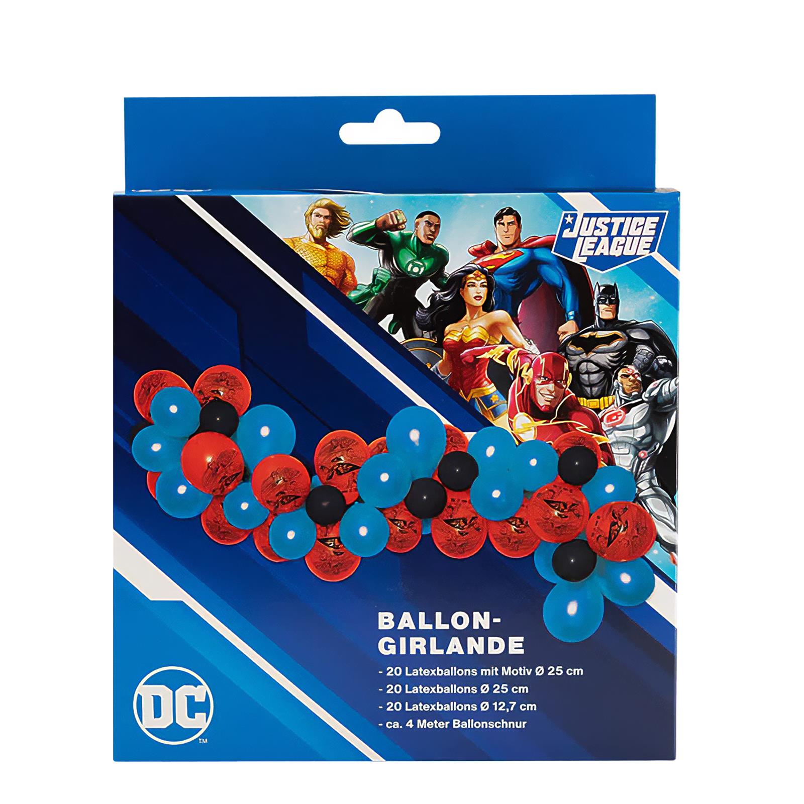 Justice League Ballongirlande Set 60-teilig 2