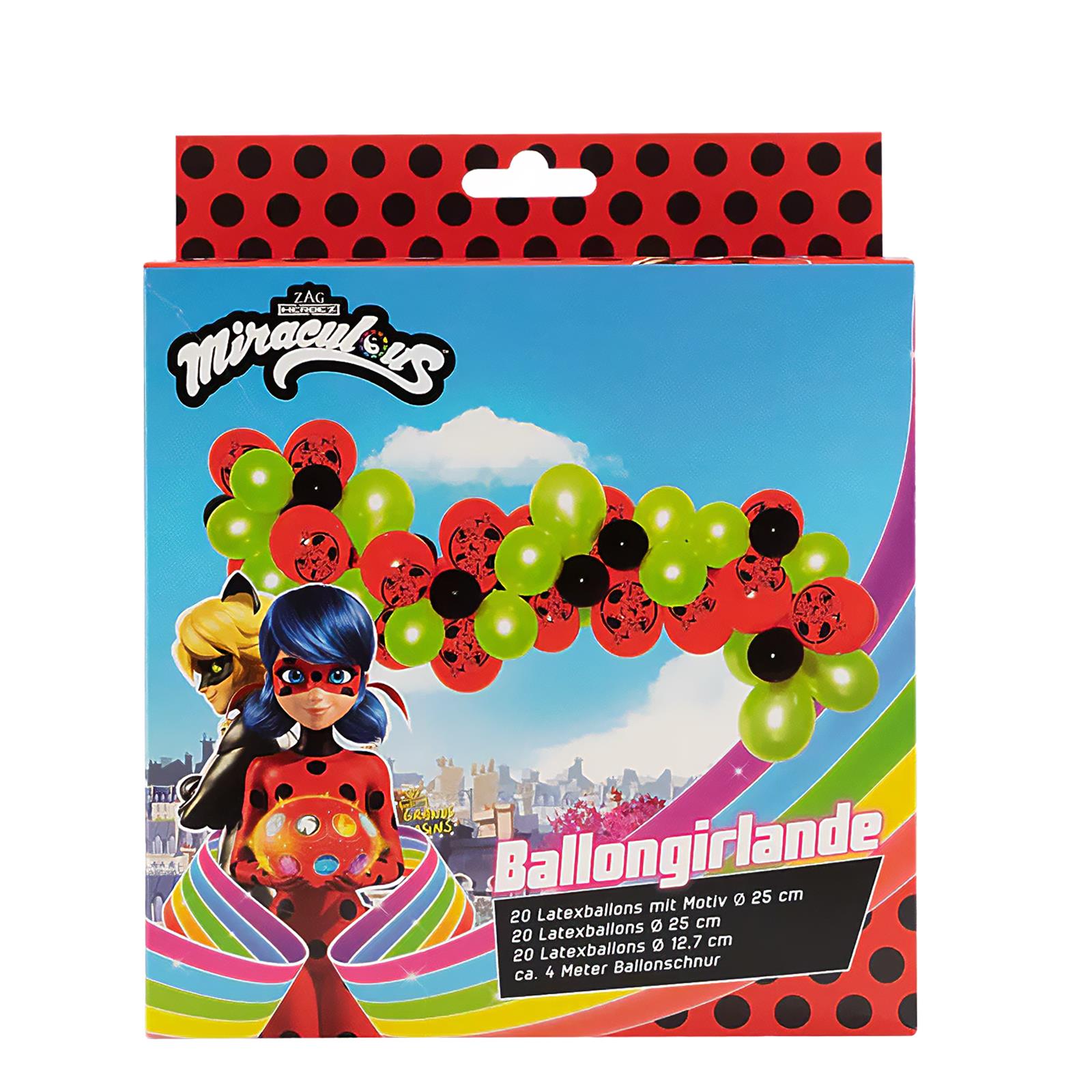 Miraculous Ballongirlande Set 60-teilig 2