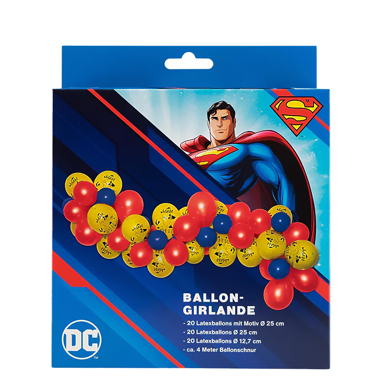 Superman Ballongirlande Set 60-teilig 2