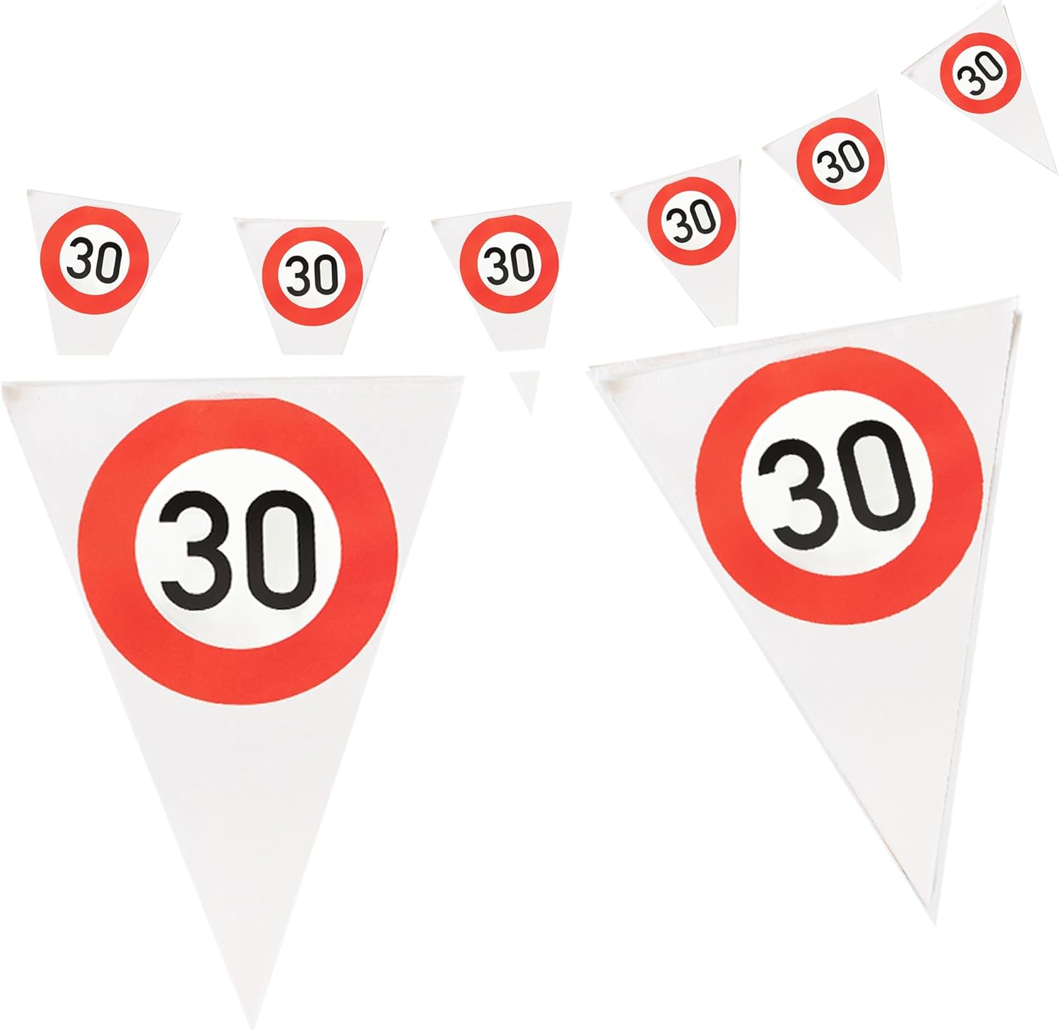 Happy Birthday Wimpelkette 30 4–5 m – stilvolle Deko zum 30. Geburtstag
