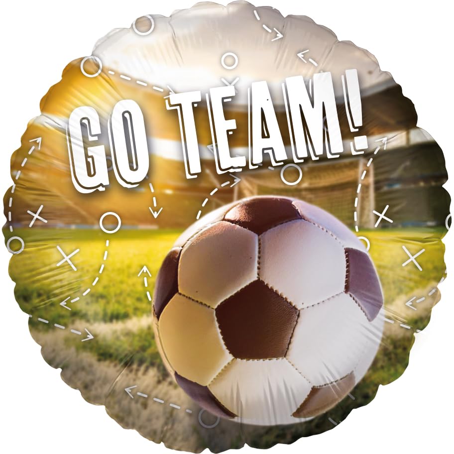 Folienballon Fußball Realistisch Rund 45cm Motiv 1
