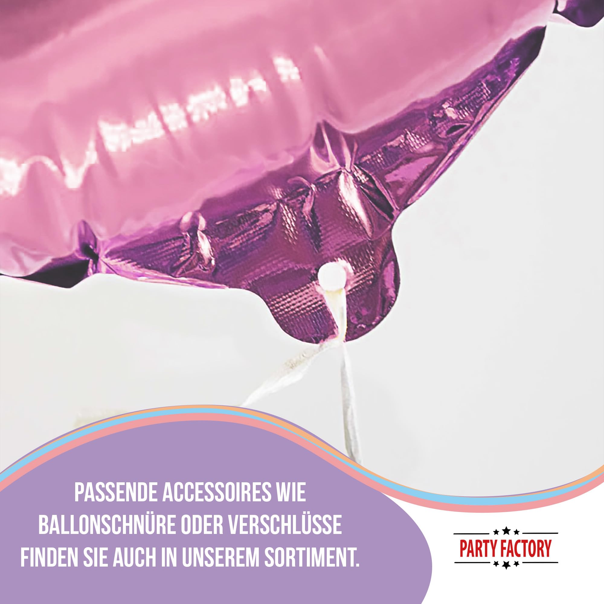 Folienballon Champagner Pink 47 x 97 cm 6