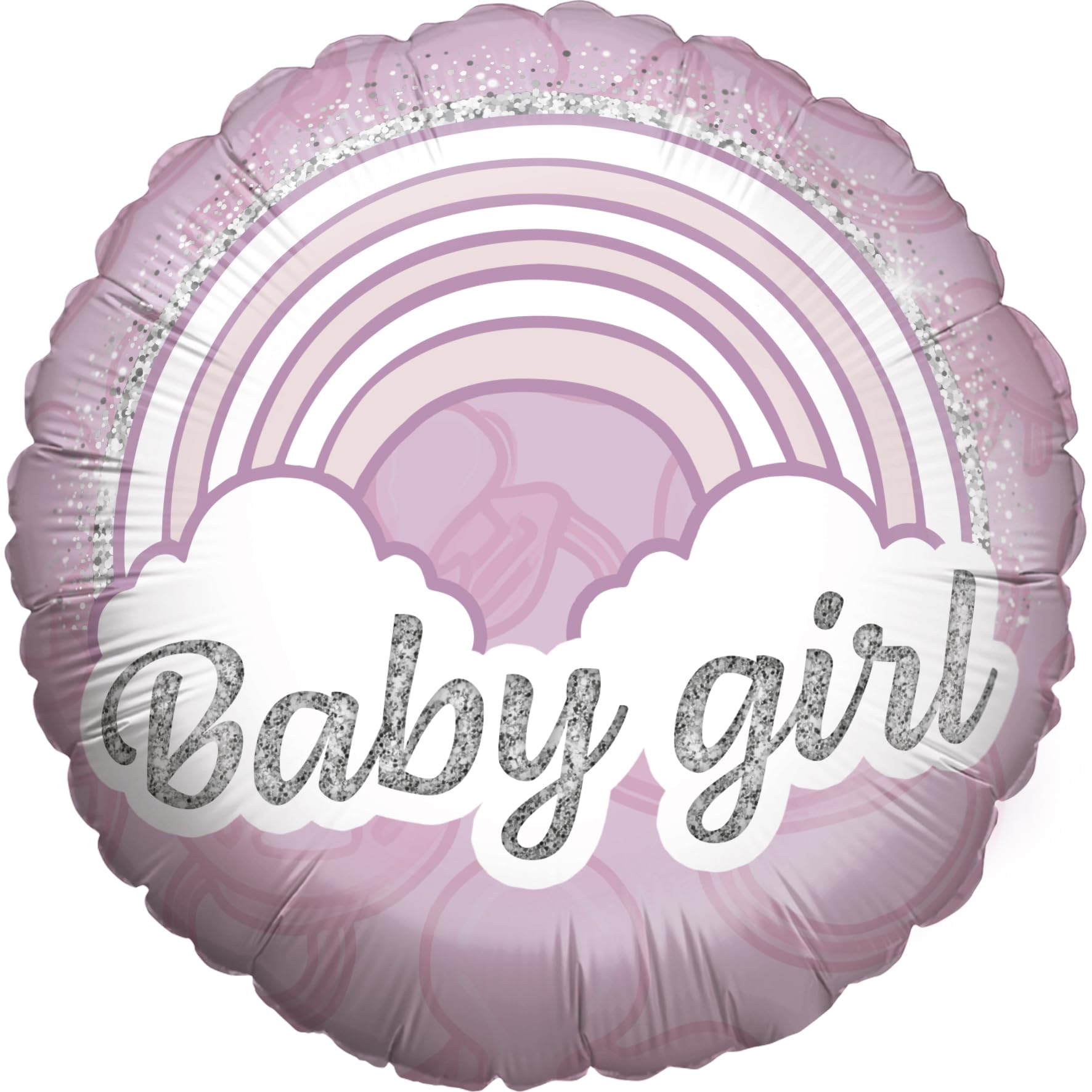 Folienballon Gender Reveal Baby Girl rund 45cm