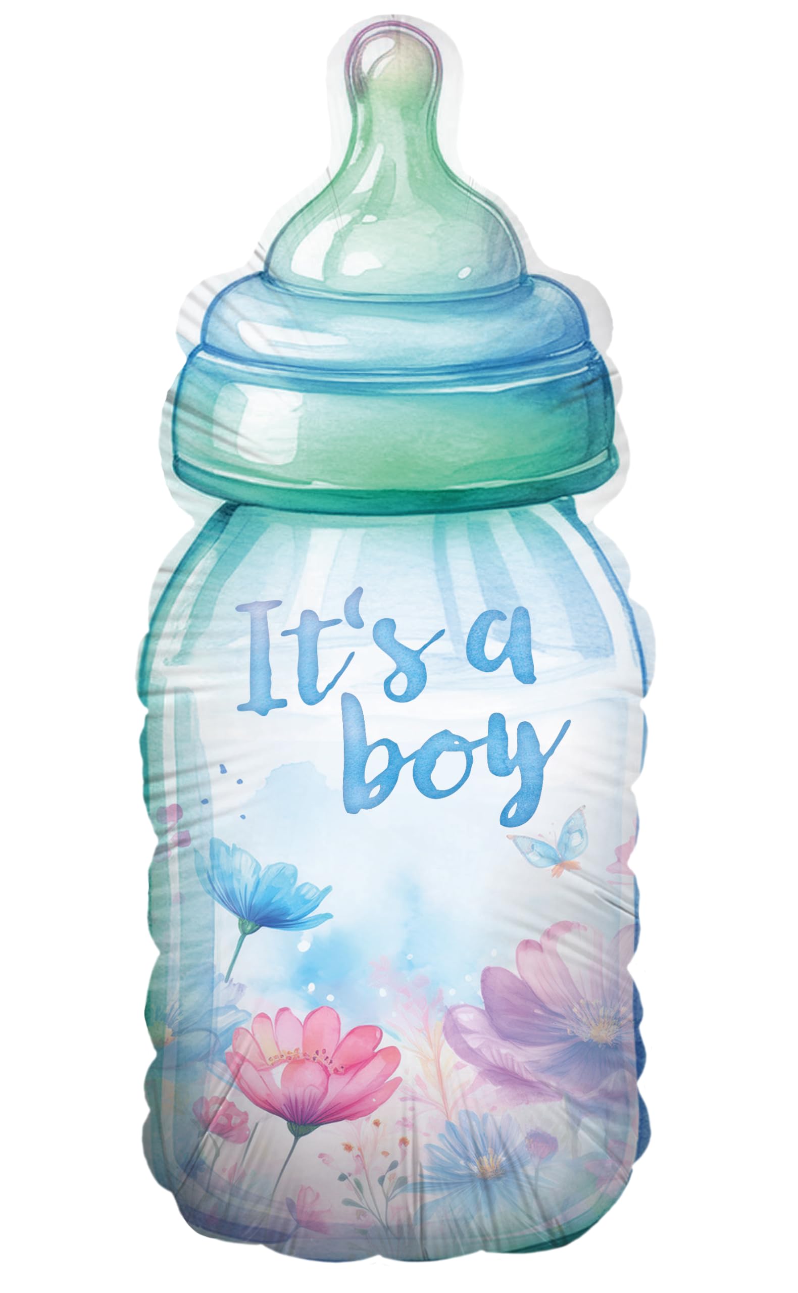 Folienballon Gender Reveal its a Boy Babyflasche 32 x 78 cm
