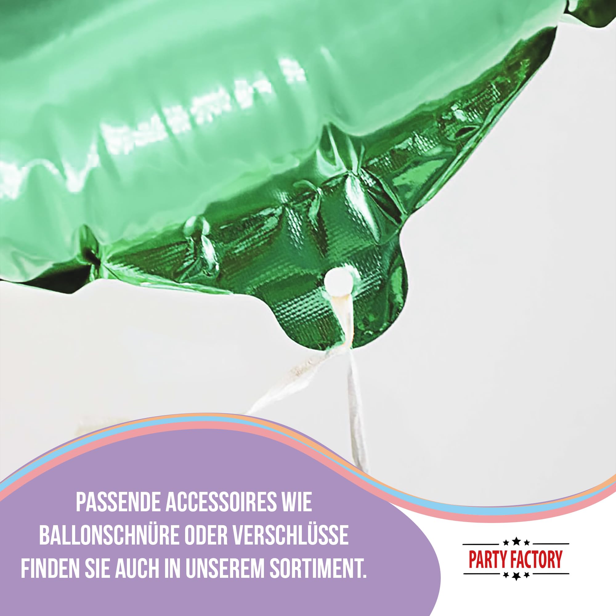 Folienballon Champagner Grün 47 x 97 cm 6