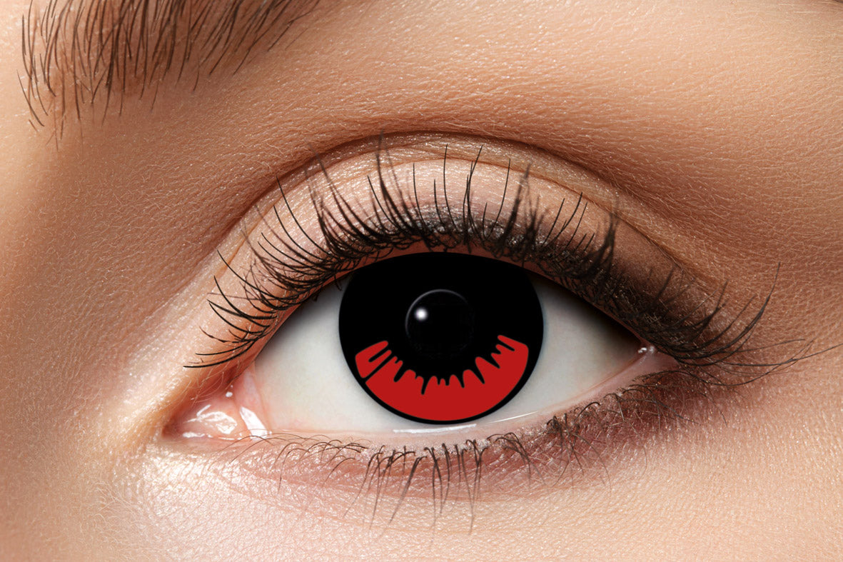 Zoelibat Eyecatcher 3 Monats-Kontaktlinsen Red-Black Manga