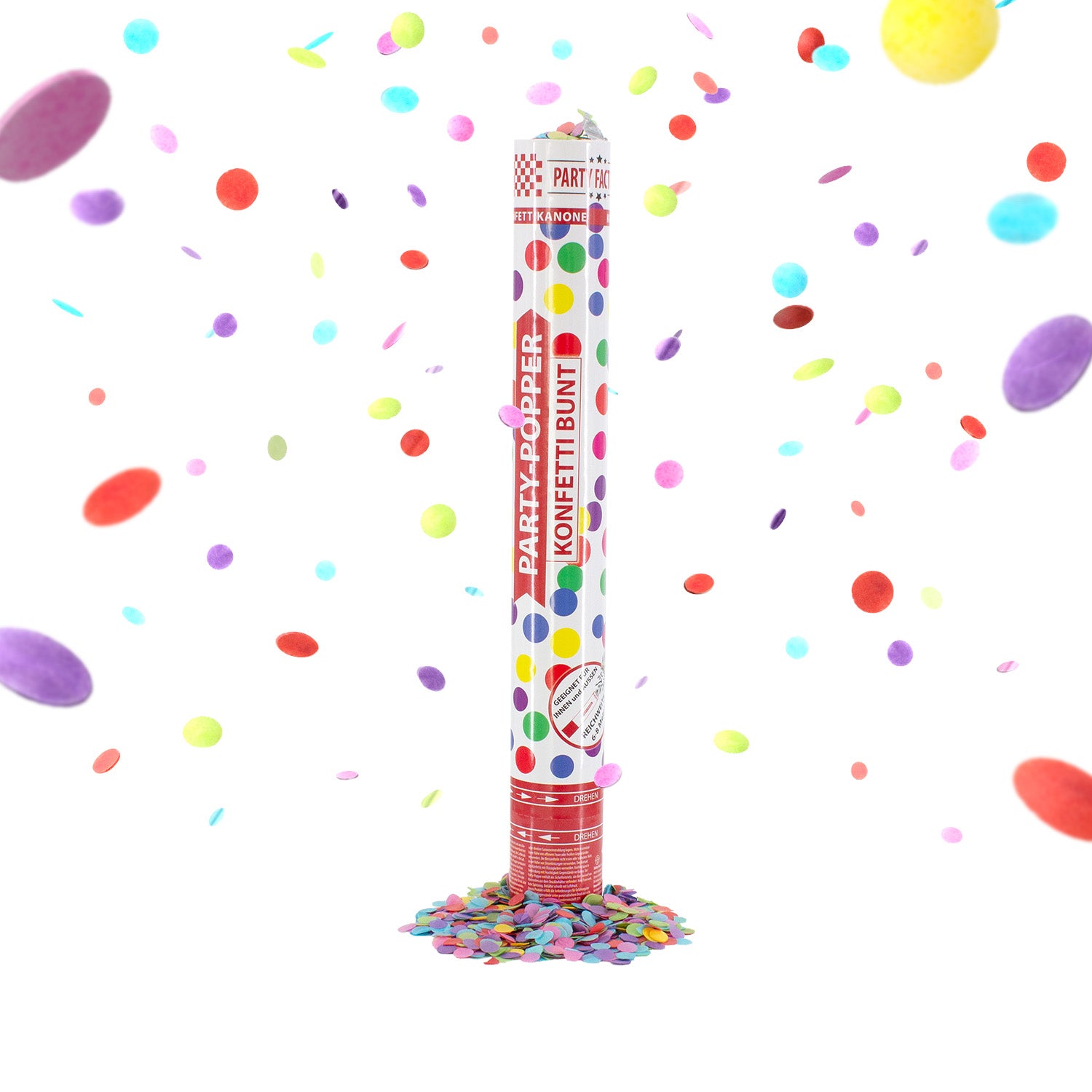 Partypopper Konfetti bunt