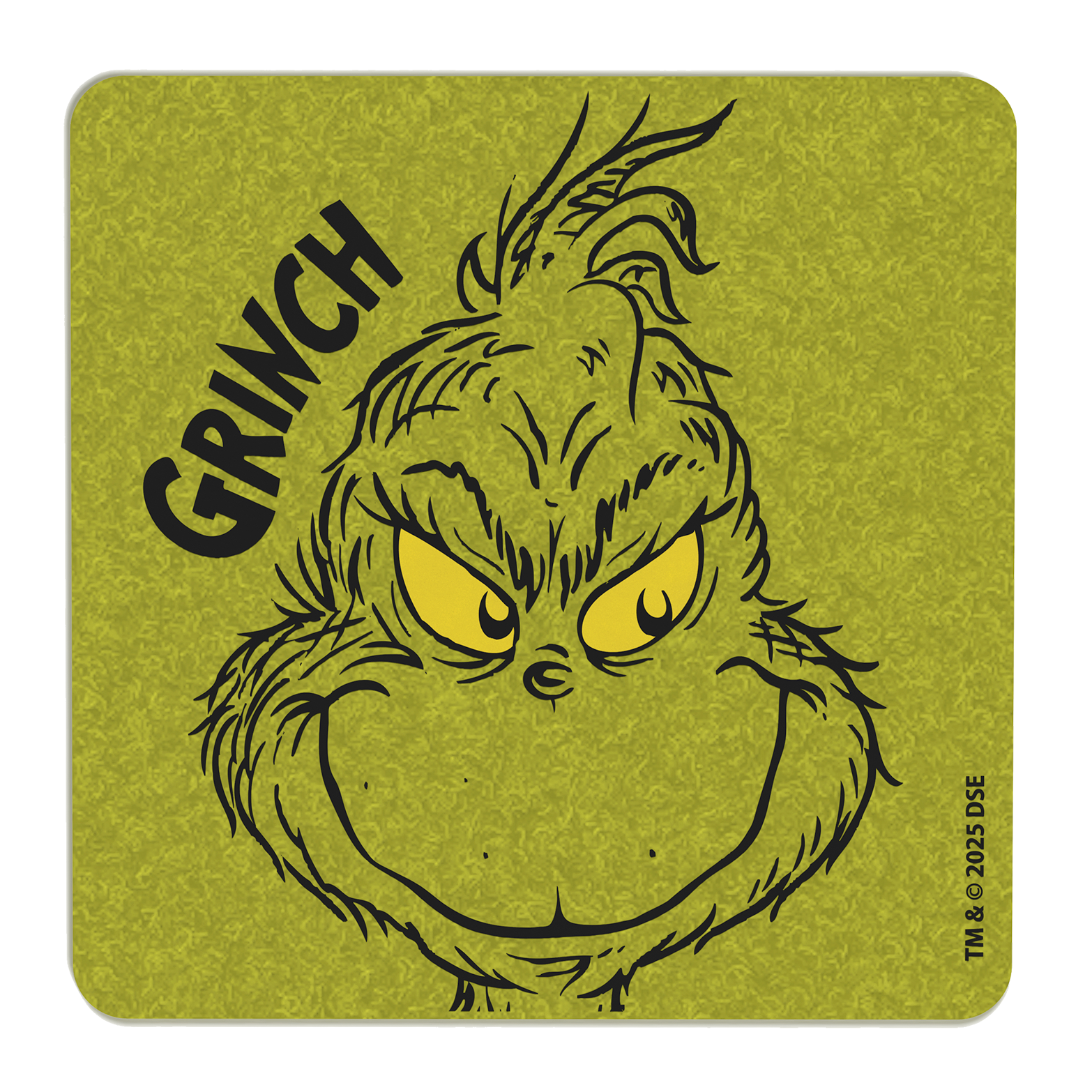 The Grinch Getränke-Untersetzer 4er Set grün – Weihnachts Tischdeko