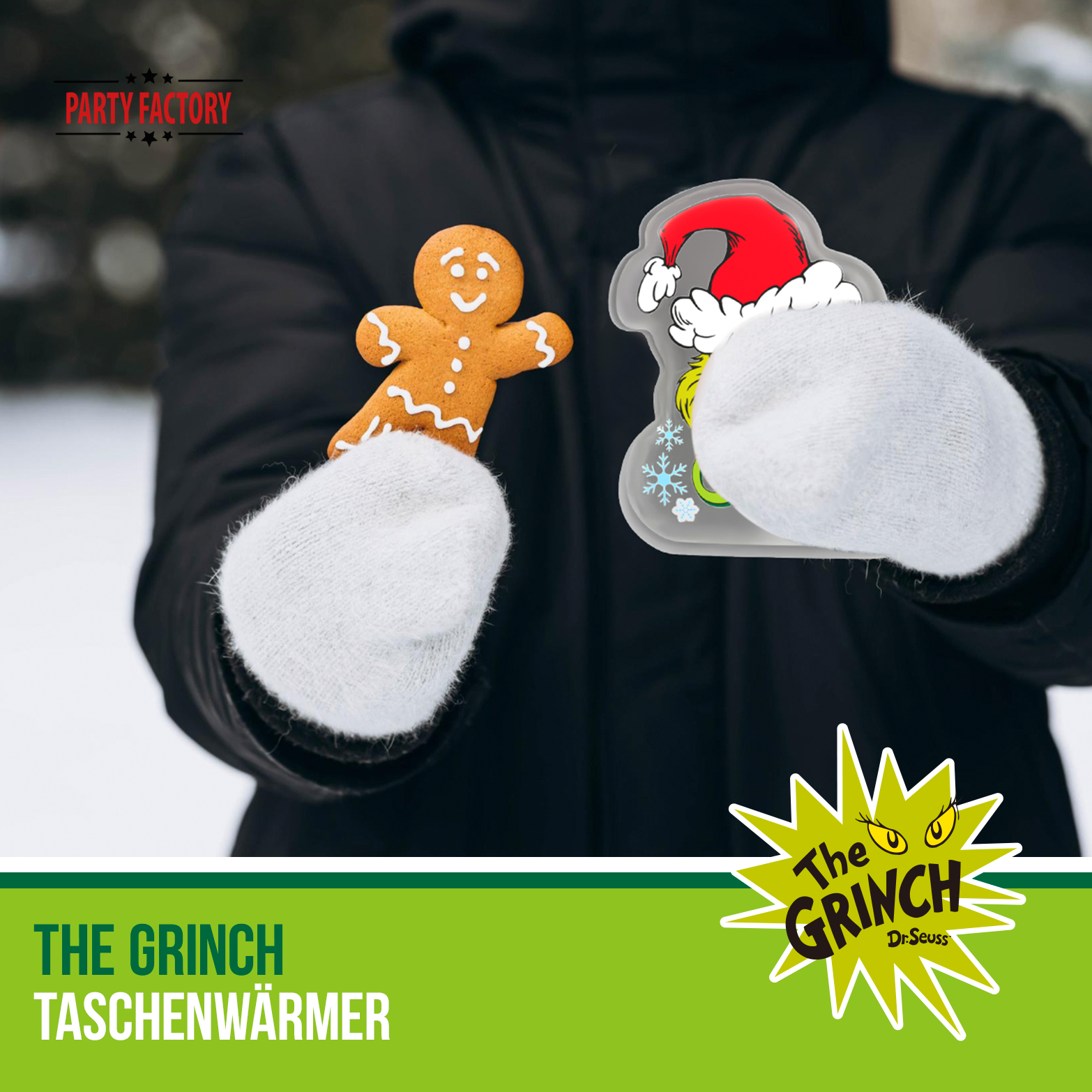 Grinch Taschenwärmer kaufen – warm durch den Winter