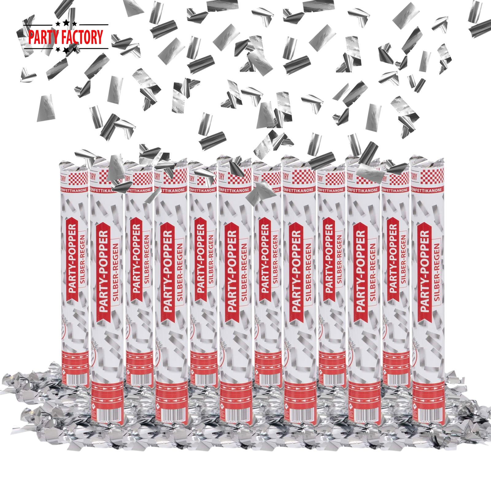 Party Popper 40cm Silber 2