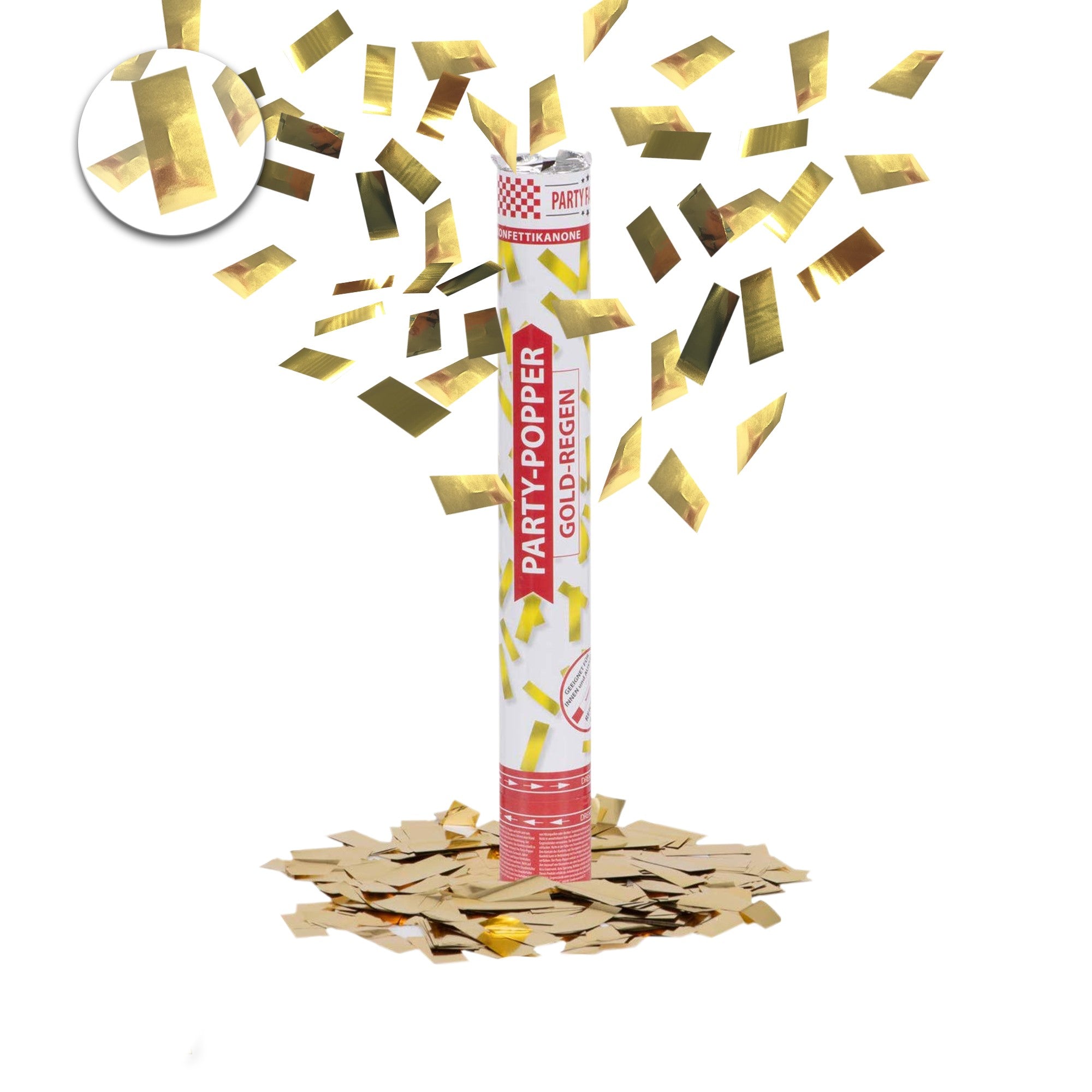 Partypopper Gold-Regen