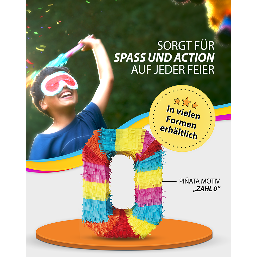 Piñata Zahl 0 3