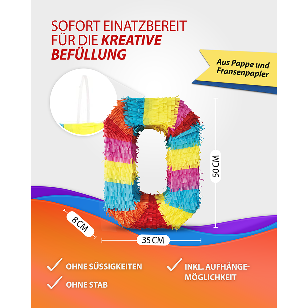 Piñata Zahl 0 4