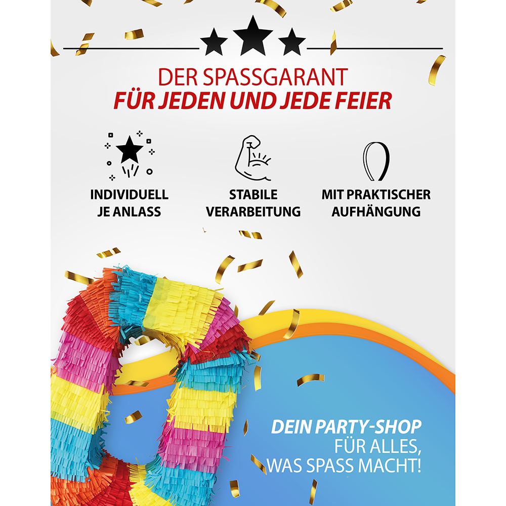 Piñata Zahl 0 7