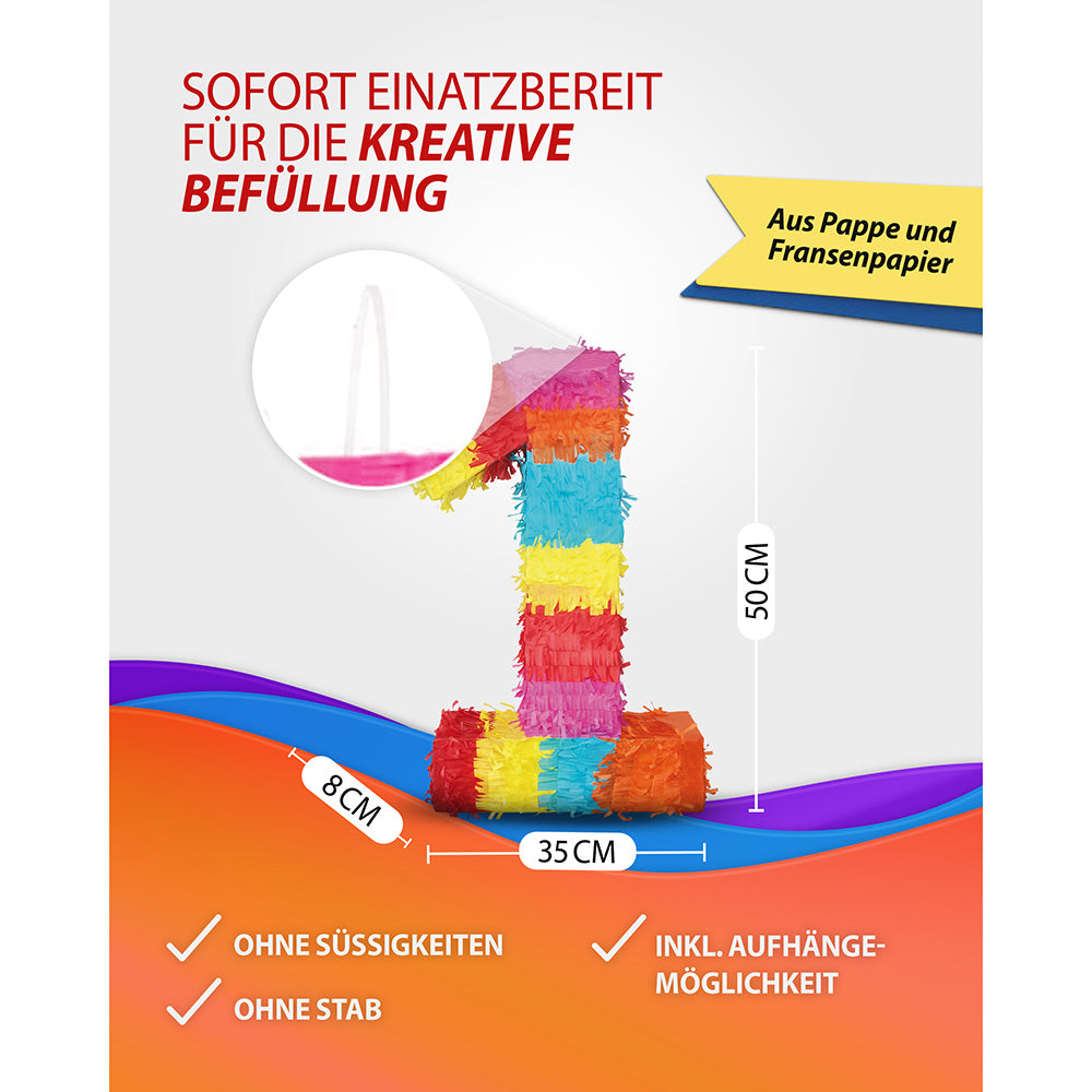 Piñata Zahl 1 5