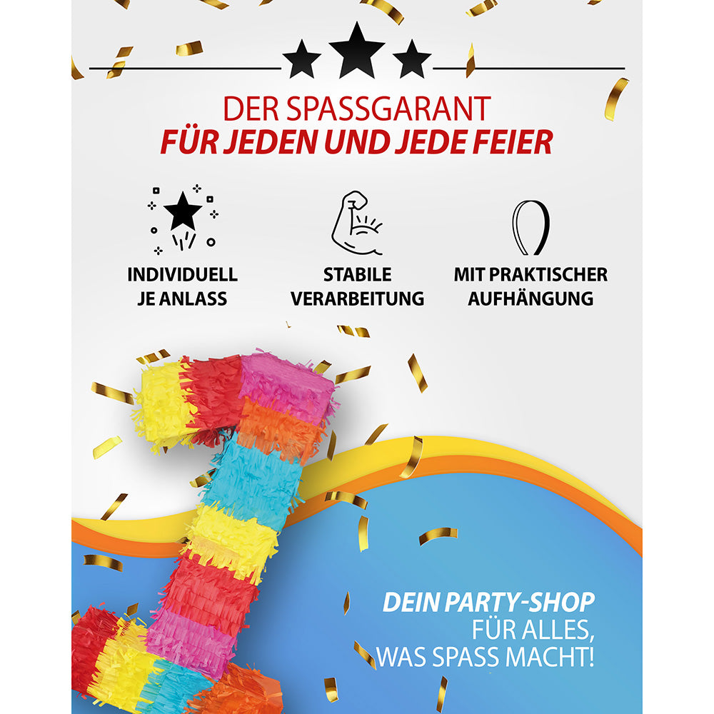 Piñata Zahl 1 8