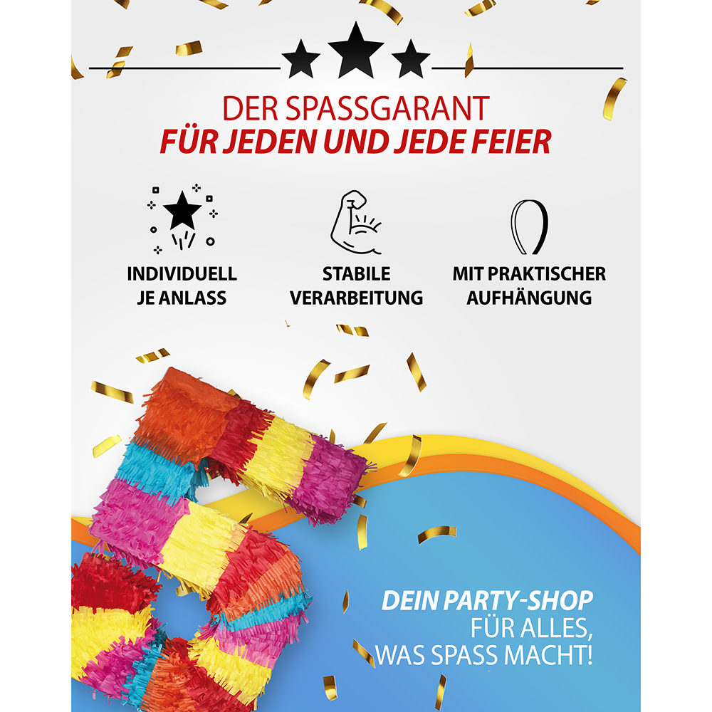 Piñata Zahl 5 7