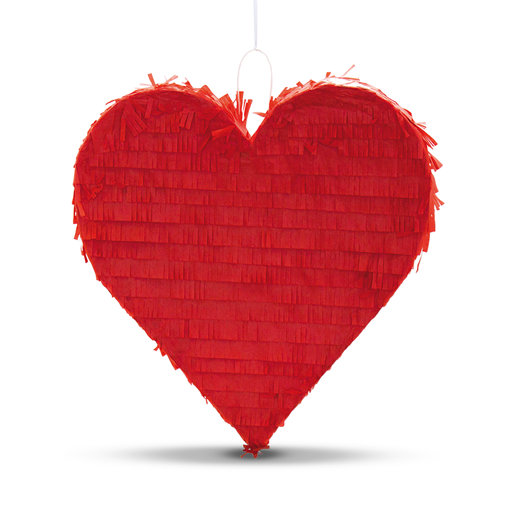 Pinata Herz rot Kinder Geburtstag Schlag-Pinata Liebe Geschenkidee 8
