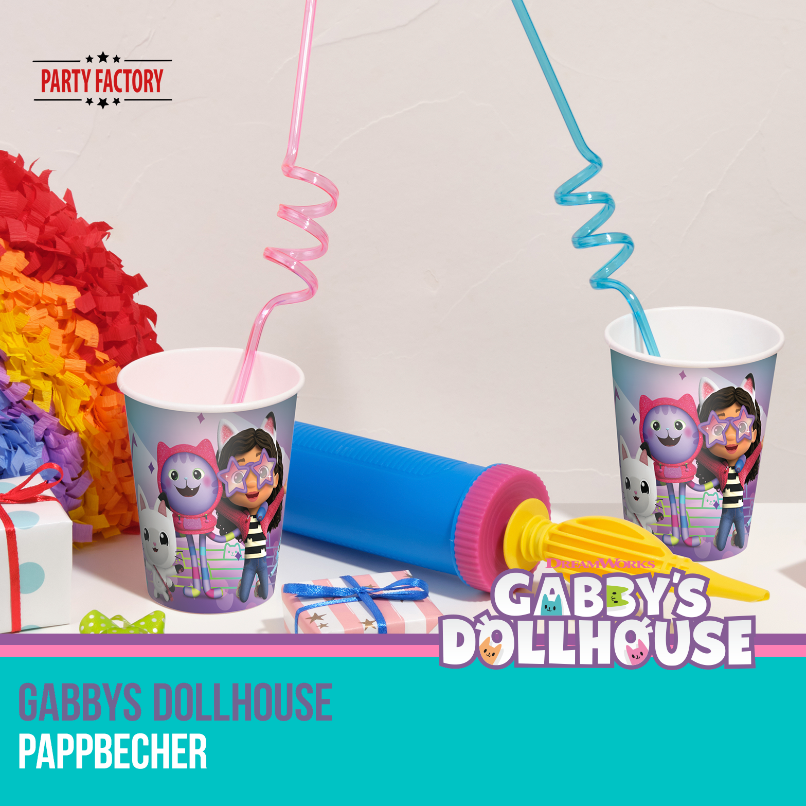 Gabby’s Dollhouse Pappbecher 8 Stück 2
