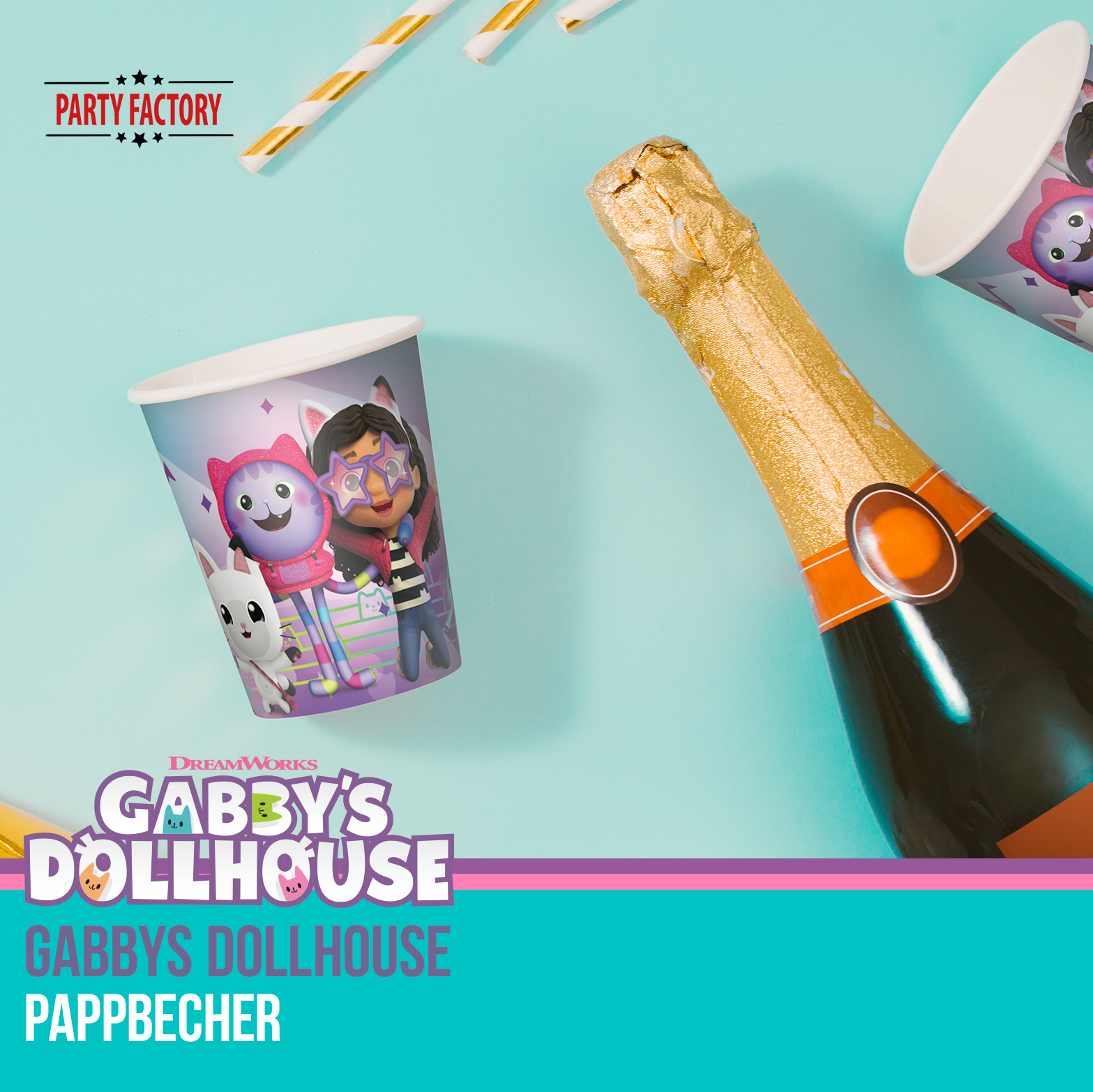 Gabby’s Dollhouse Pappbecher 8 Stück 5