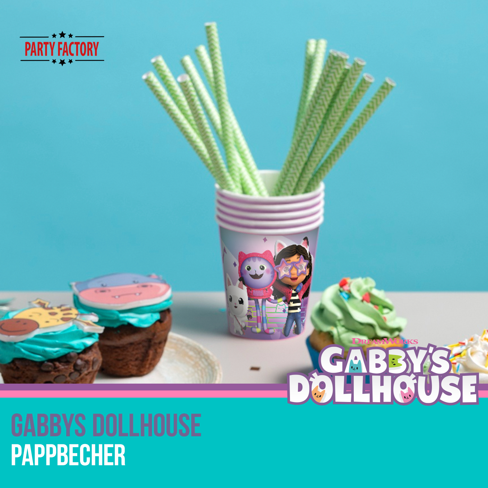 Gabby’s Dollhouse Pappbecher 8 Stück 6