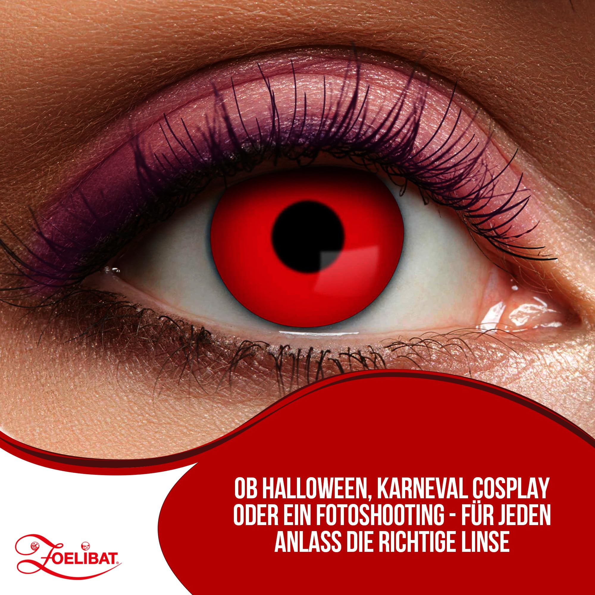Zoelibat Eyecatcher Wochen-Kontaktlinsen Red Devil 7