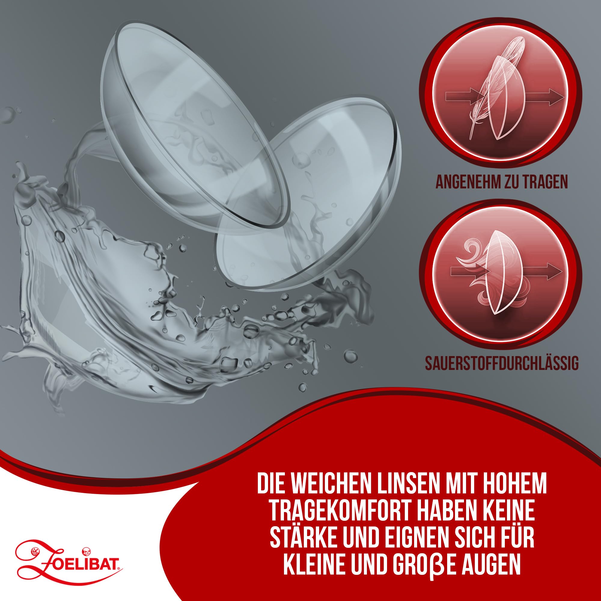 Zoelibat Eyecatcher Wochen-Kontaktlinsen Bloodshot 3 6