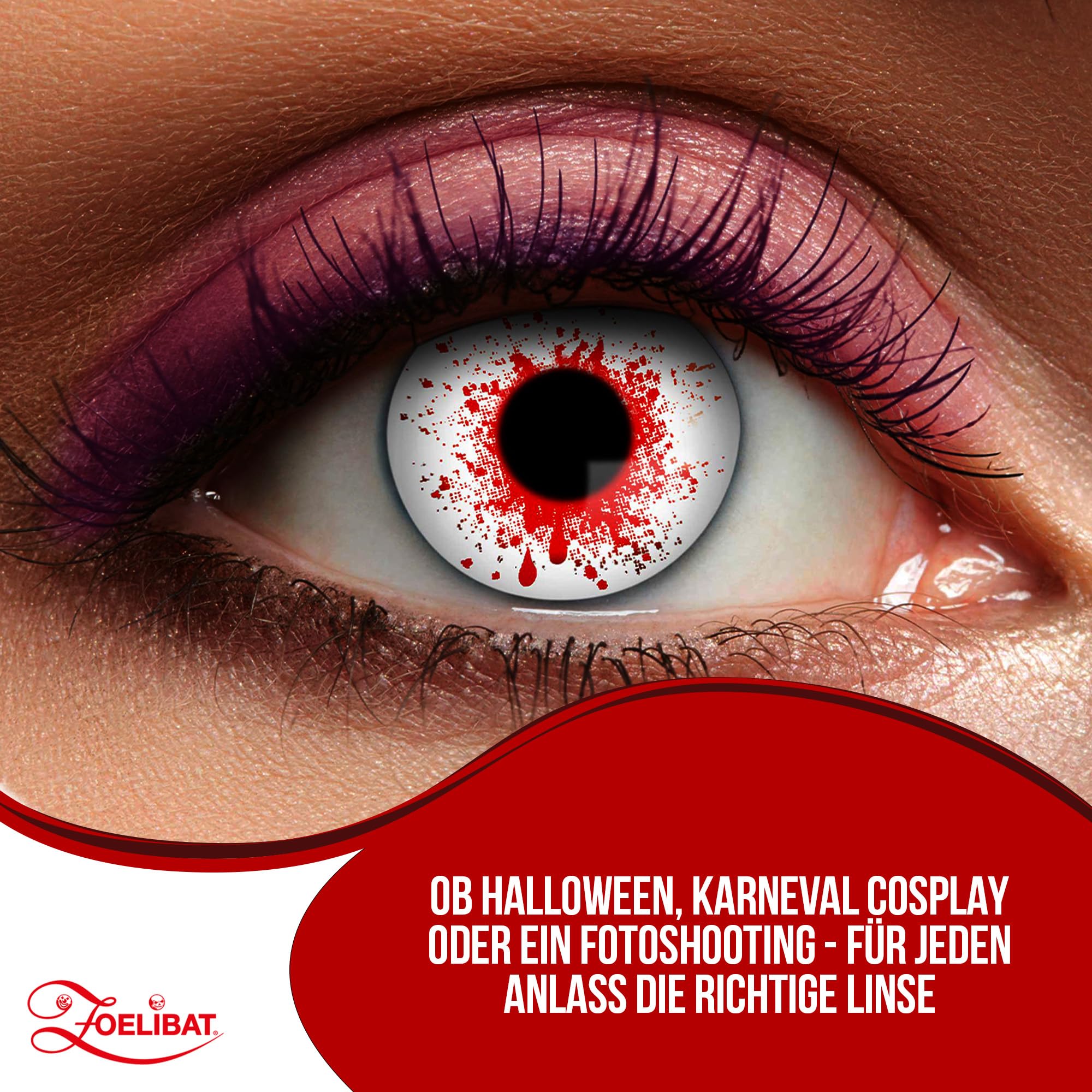 Zoelibat Eyecatcher Wochen-Kontaktlinsen Bloodshot 3 7