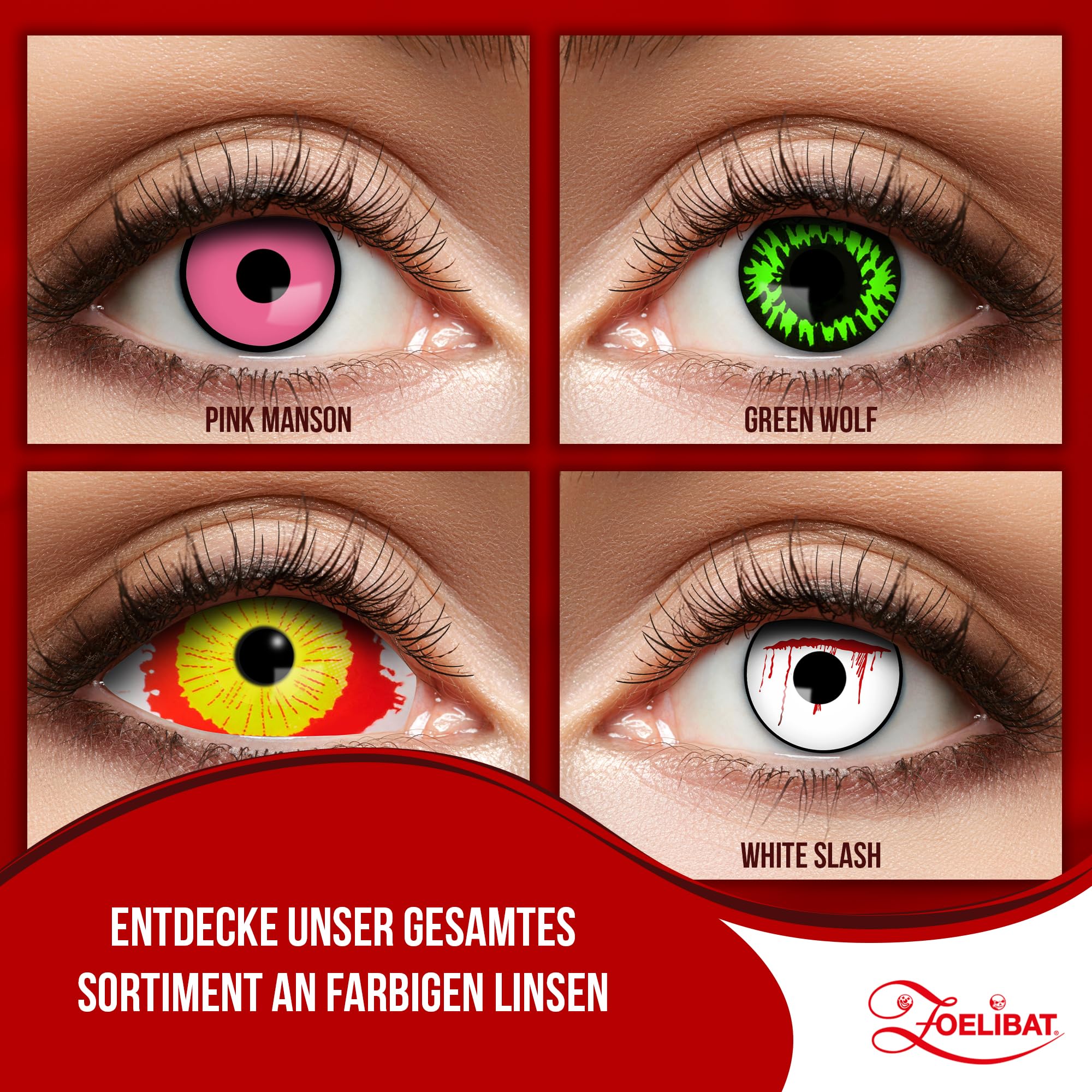 Zoelibat Eyecatcher Sclera 6 Monats-Kontaktlinsen Damaged Eye 8