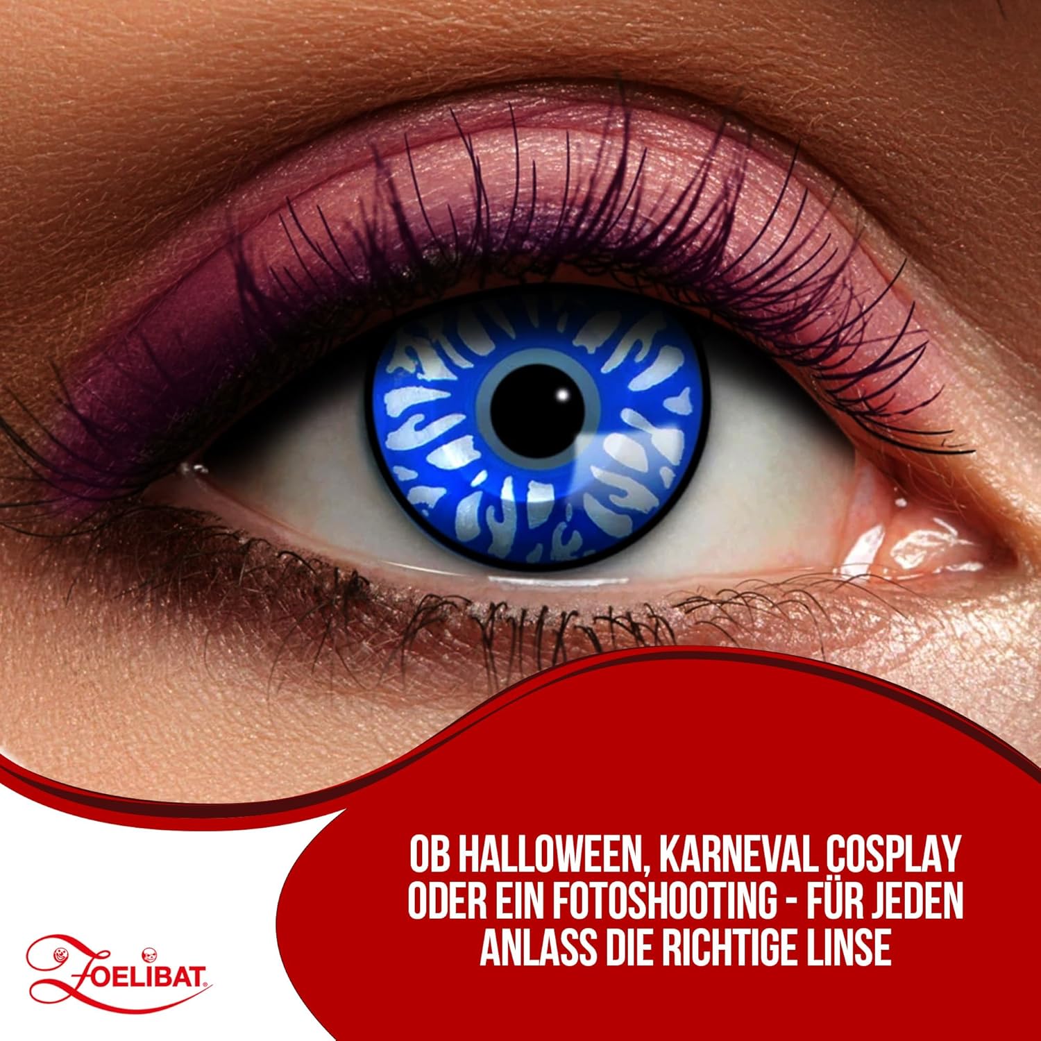 Zoelibat Eyecatcher 12 Monats-Kontaktlinsen Blue Veins 6