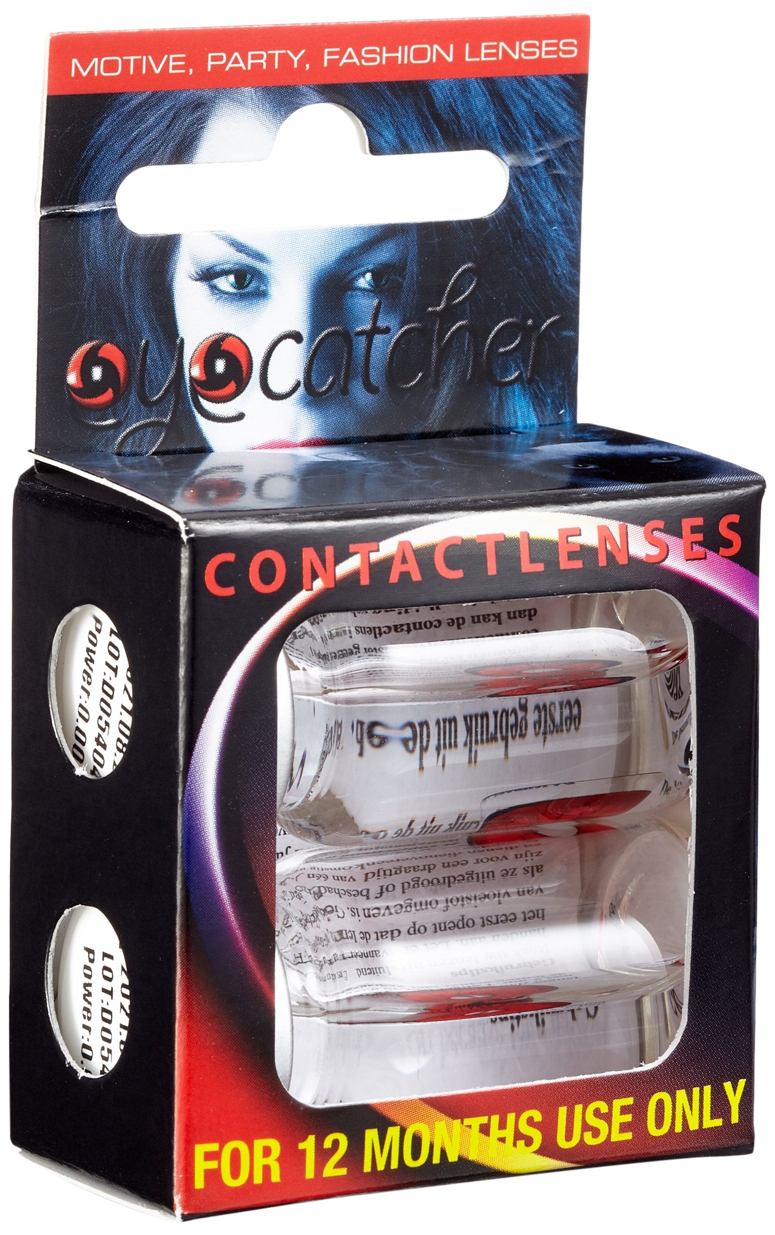 Zoelibat Eyecatcher UV 12 Monats-Kontaktlinsen Flash Red Diamond 7