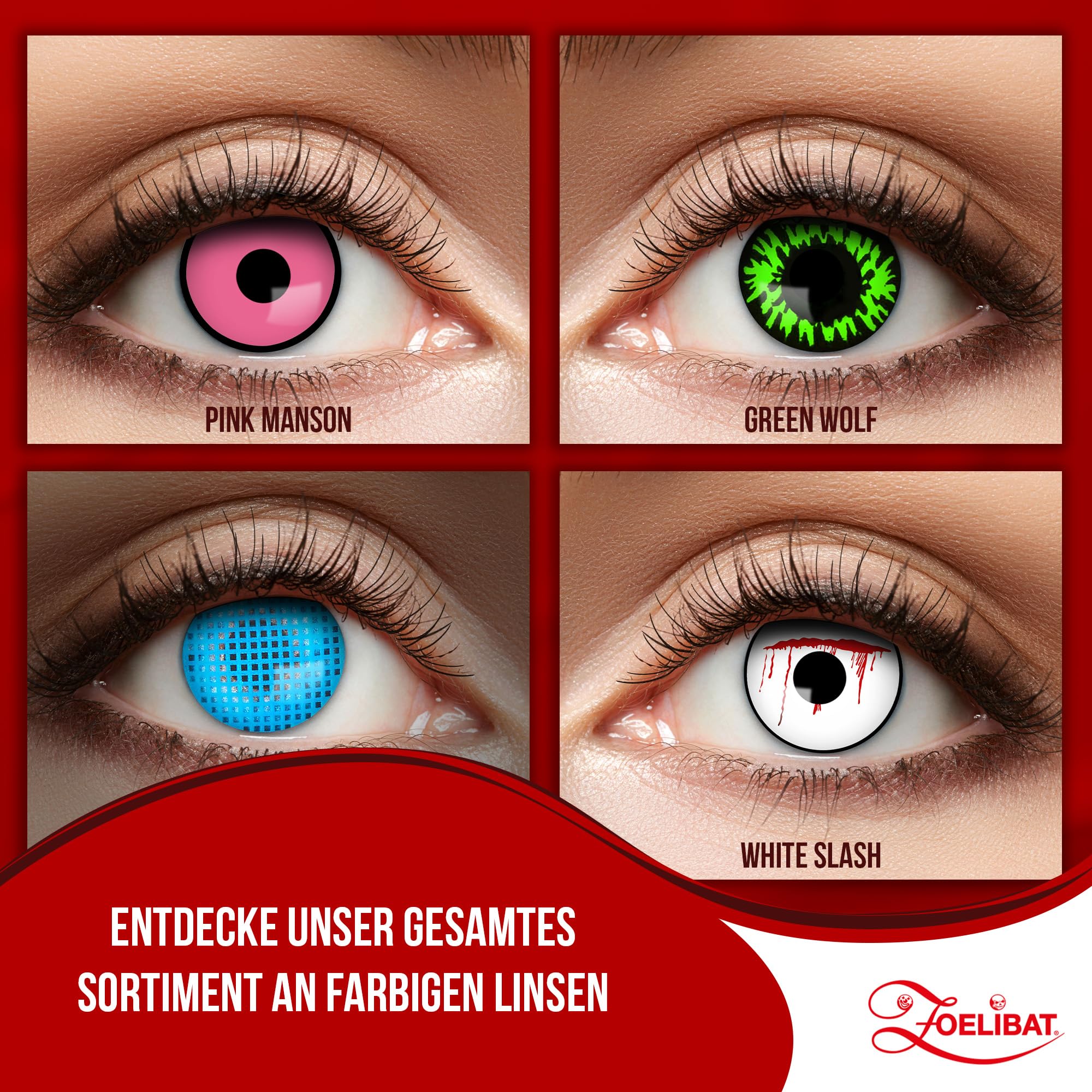 Zoelibat Eyecatcher UV 12 Monats-Kontaktlinsen Flash Blue Screen 6