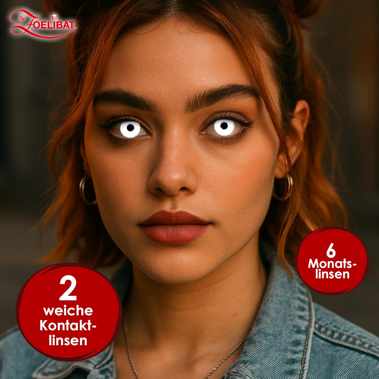 Zoelibat Eyecatcher Mini-Sclera 6 Monats-Kontaktlinsen Angelic White 3