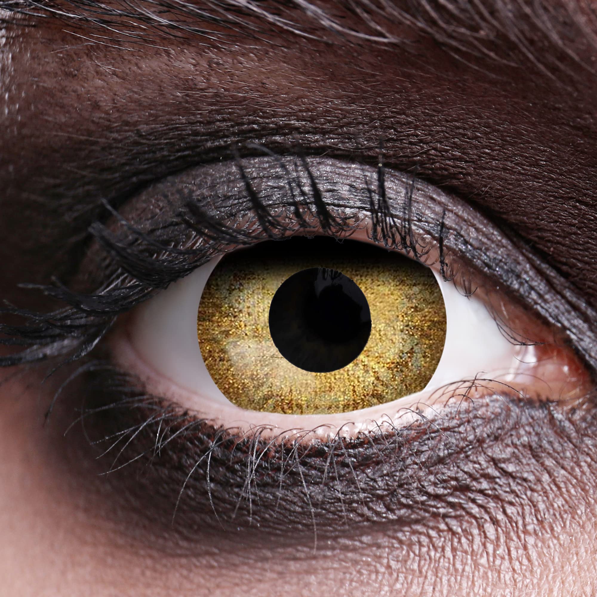 Zoelibat Eyecatcher 12 Monats-Kontaktlinsen Gold Sparkle 4