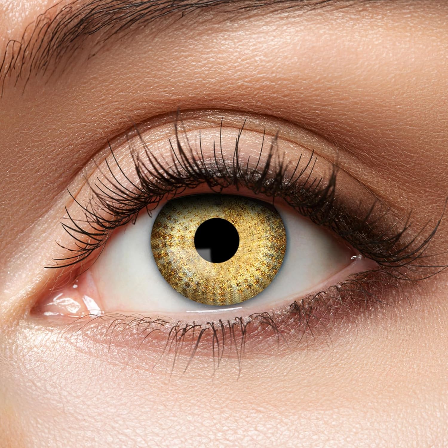 Zoelibat Eyecatcher 12 Monats-Kontaktlinsen Golden Dots 2