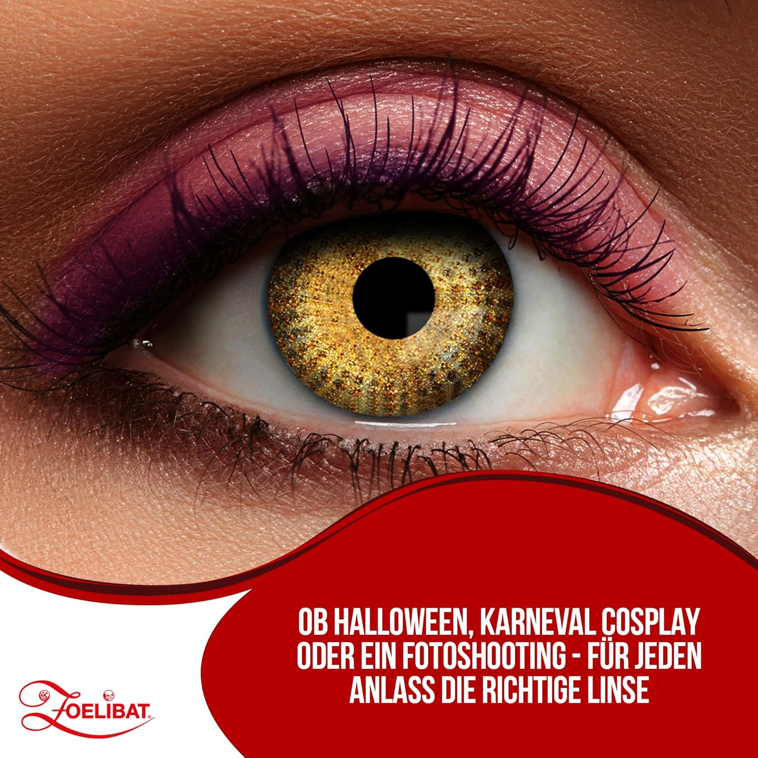 Zoelibat Eyecatcher 12 Monats-Kontaktlinsen Golden Dots 7